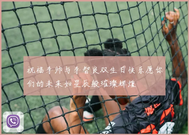 祝福李帅与李智良双生日快乐愿你们的未来如星辰般璀璨辉煌